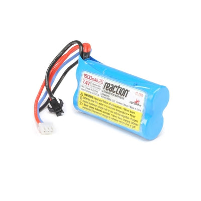 Reaction 1500mAh 7.4V 2S Li-Ion Battery Pack with SM 2P JST Plug (DYNB0110)