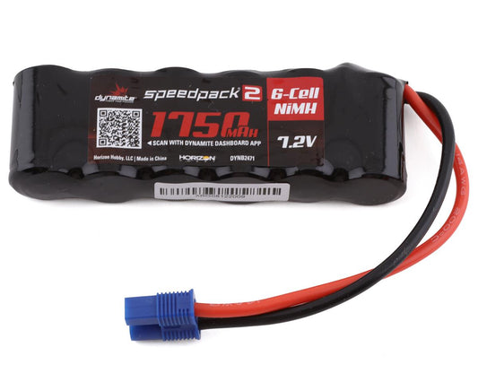 Speedpack2 1750mAh 7.2V 6 Cell NiMh Battery Pack with EC3 Plug (Mini-S) (DYNB2471)