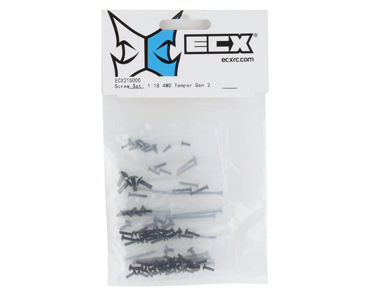 Screw Set 1/18 4WD Temper Gen 2 (ECX215000)