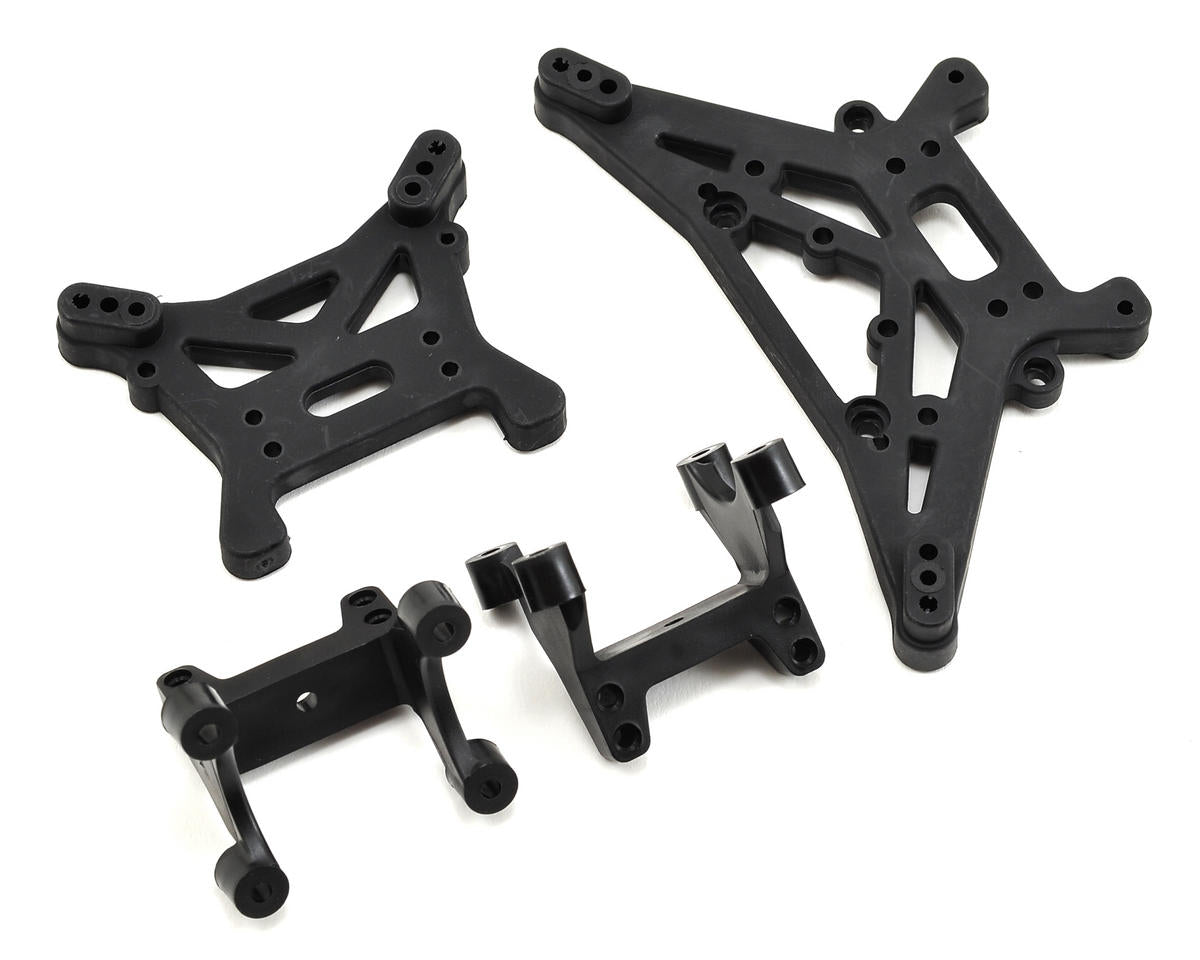 Front and Rear Shock Tower Set 1/10 4WD All (ECX231004)