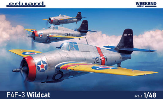 1/48 F4F-3 Wildcat Plastic Model Kit (EDU84193)