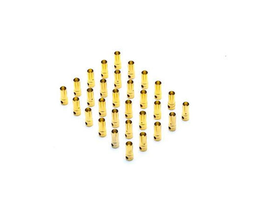 Gold Bullet Connector, Female, 3.5mm (30) (EFLAEC317)
