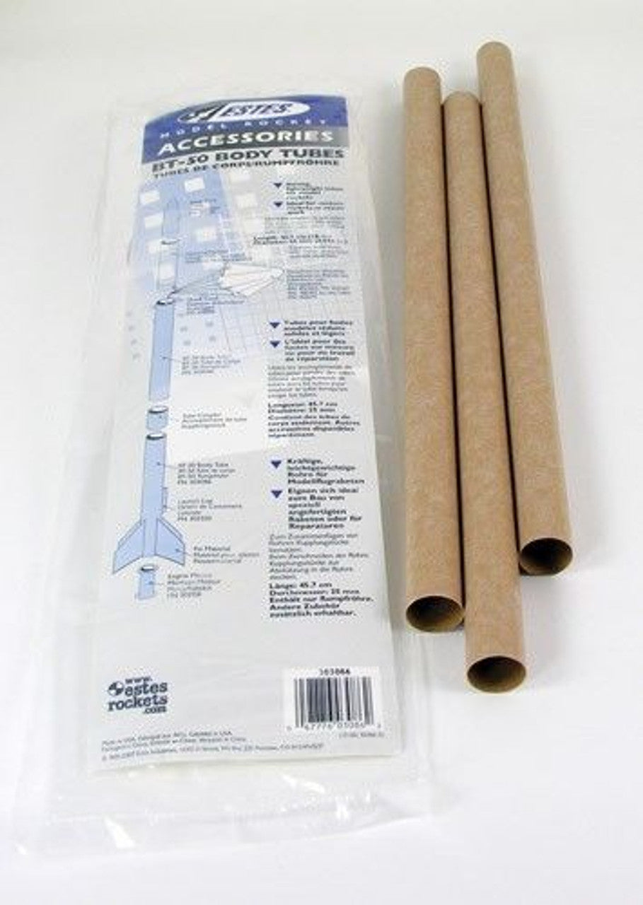 BT-50 Body Tubes for Model Rockets (3) (EST303086)