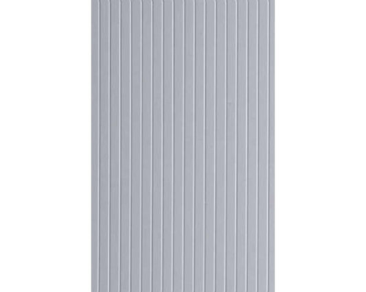 Opaque White Polystyrene V-Groove Siding 0.020"x6"x12", 0.100" Groove Spacing (1) (EVG2100)