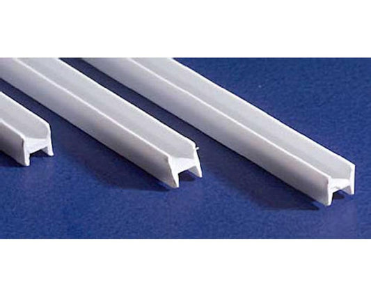 Opaque White Polystyrene H-Column 0.060"x14" (4) (EVG281)