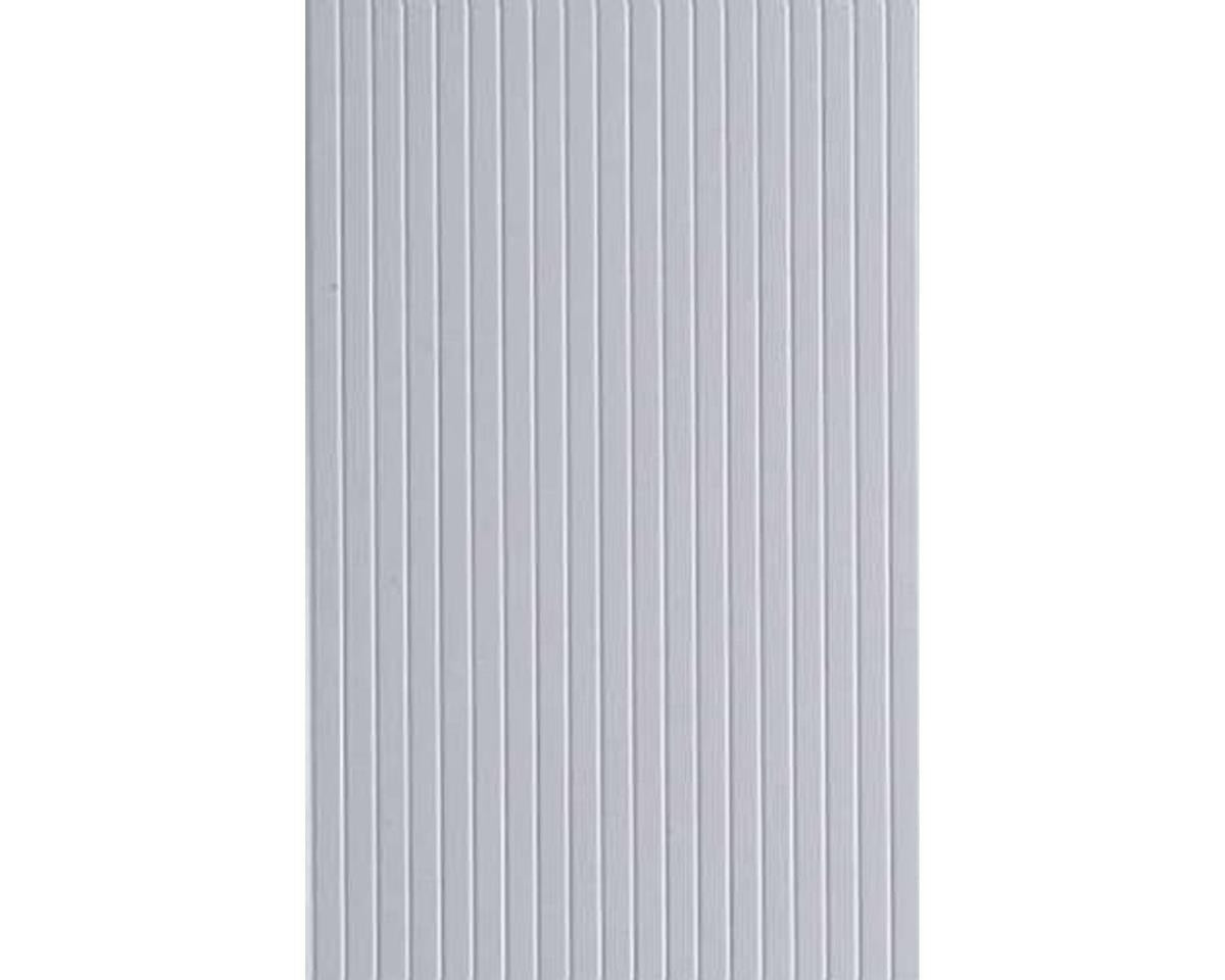 Opaque White Polystyrene V-Groove Siding 0.040"x6"x12", 0.080" Groove Spacing (1) (EVG4080)