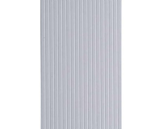 Opaque White Polystyrene V-Groove Siding 0.040"x6"x12", 0.080" Groove Spacing (1) (EVG4080)