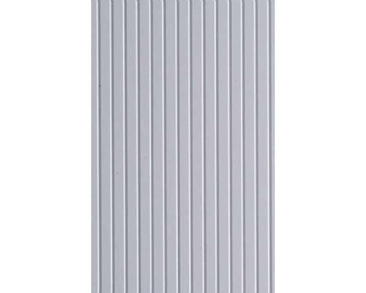 Opaque White Polystyrene Novelty Siding 0.040"x6"x12", 0.109" Groove Spacing (1) (EVG4109)