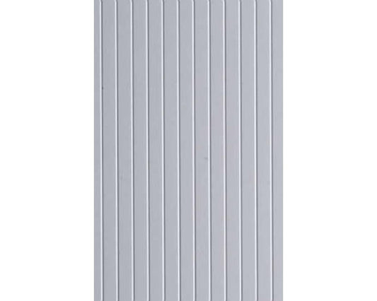 Opaque White Polystyrene V-Groove Siding 0.040"x6"x12", 0.125" Groove Spacing (1) (EVG4125)