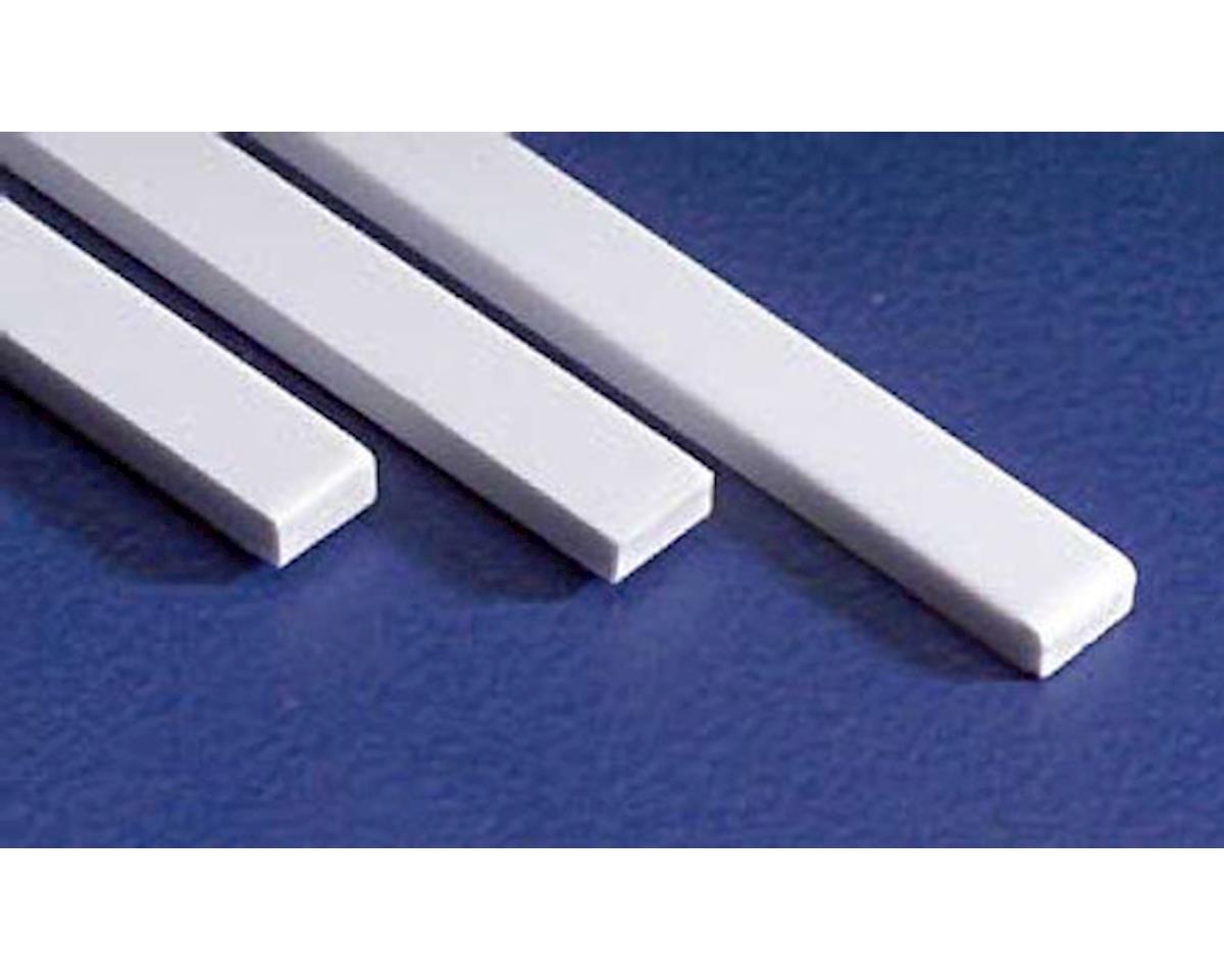 HO 4x12 Opaque White Polystyrene Strip 0.043"x0.135"x14" (10) (EVG8412)