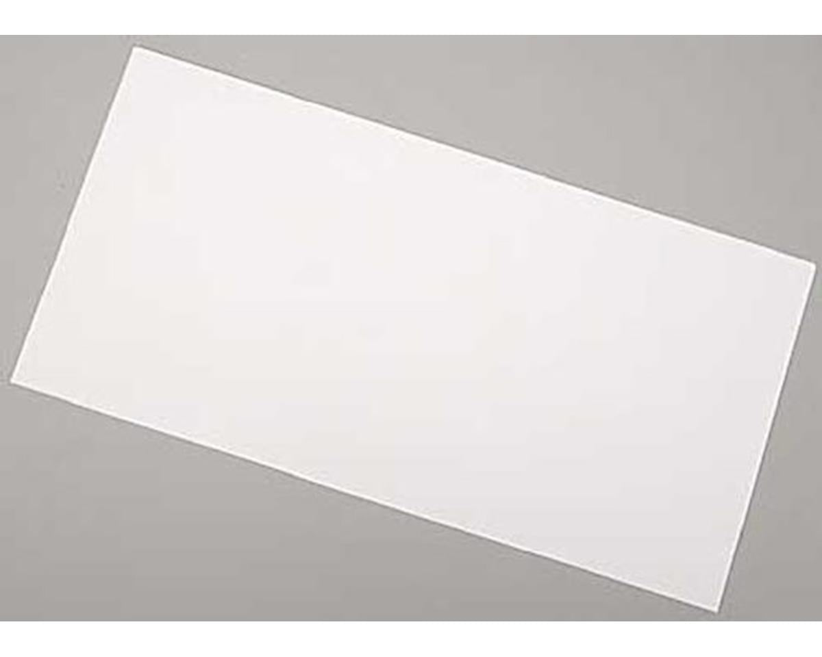 Opaque White Polystyrene Sheet 0.005"x6"x12" (3) (EVG9009)