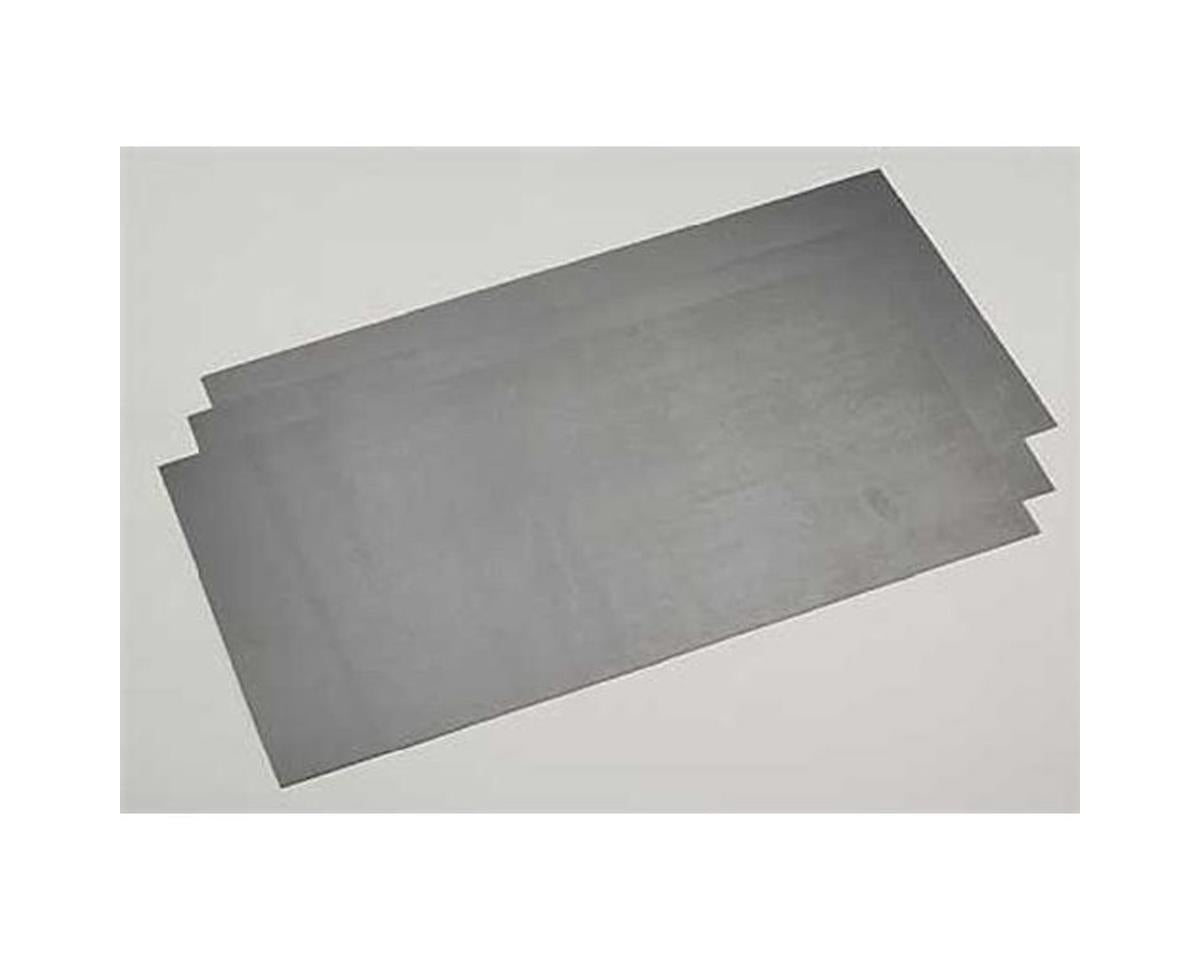 Opaque Black Polystyrene Sheet 0.020"x6"x12" (3) (EVG9513)