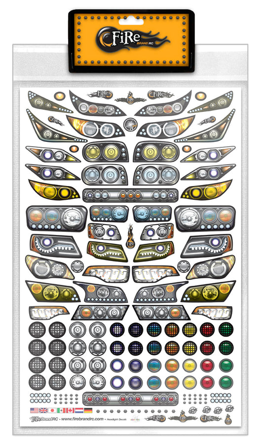 Headlights Multi-Fit Decal Sheet 8.5"x14" (FBR69221)