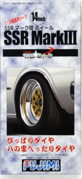 1/24 Wheel Set #65 SSR Mark III Wheel and Tire Set 14" Plastic Model Kit (FJM193342)