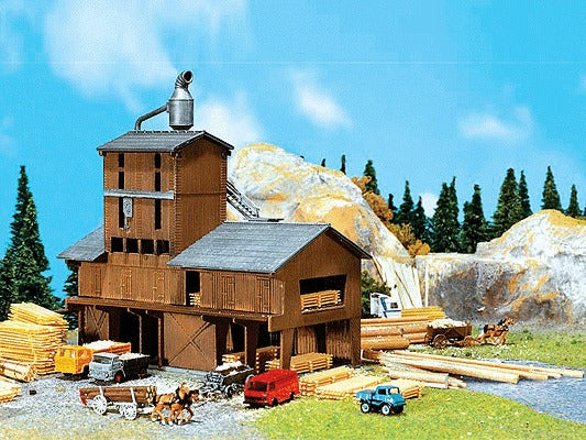 N Sawmill Weathered Model, 6.81"x5"x6" (FLR222181)