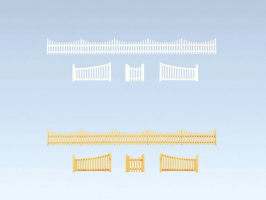 N Garden Fence with Gate, Era I, 21.38" Total Length (FLR272406)