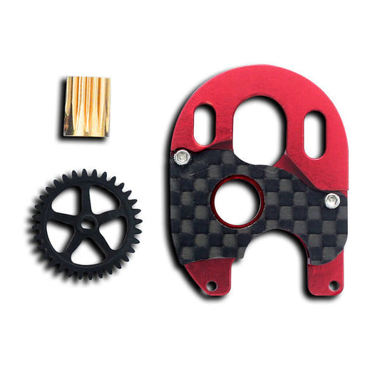 Brushless Conversion Pro with 0.5M Spur Gear, 12T Pinion Gear and CNC Motor Mount: SCX24 (FTK2078)