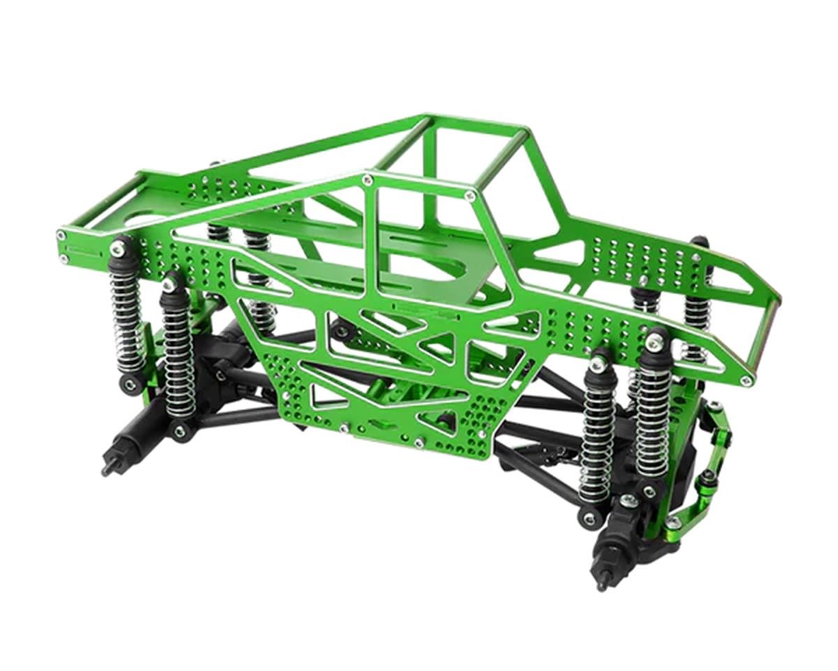 Rampart CNC Machined 1/24 Monster Truck Full Chassis Kit, Green (FTK2118)