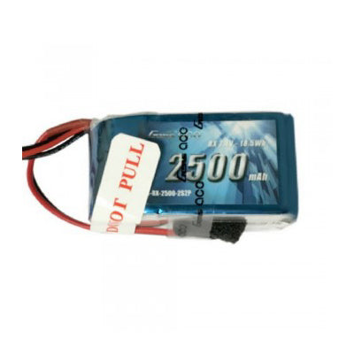 2500mAh 7.4V 2S LiPo Hump Receiver Battery Pack with JR-3P Plug (GEA2S2500RXJR)