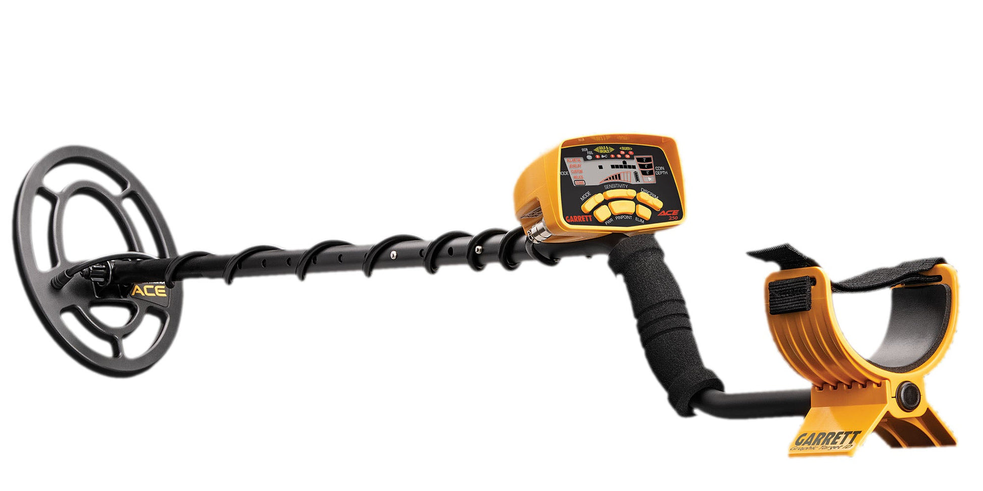 ACE 250 Metal Detector with 6.5"x9" PROformance Concentric Searchcoil (GAR1139070)