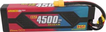 4500mAh 3S 11.4V High Voltage (HV) 100C Hardcase LiPo Battery, XT60 Connector (GEA45003S10X6)