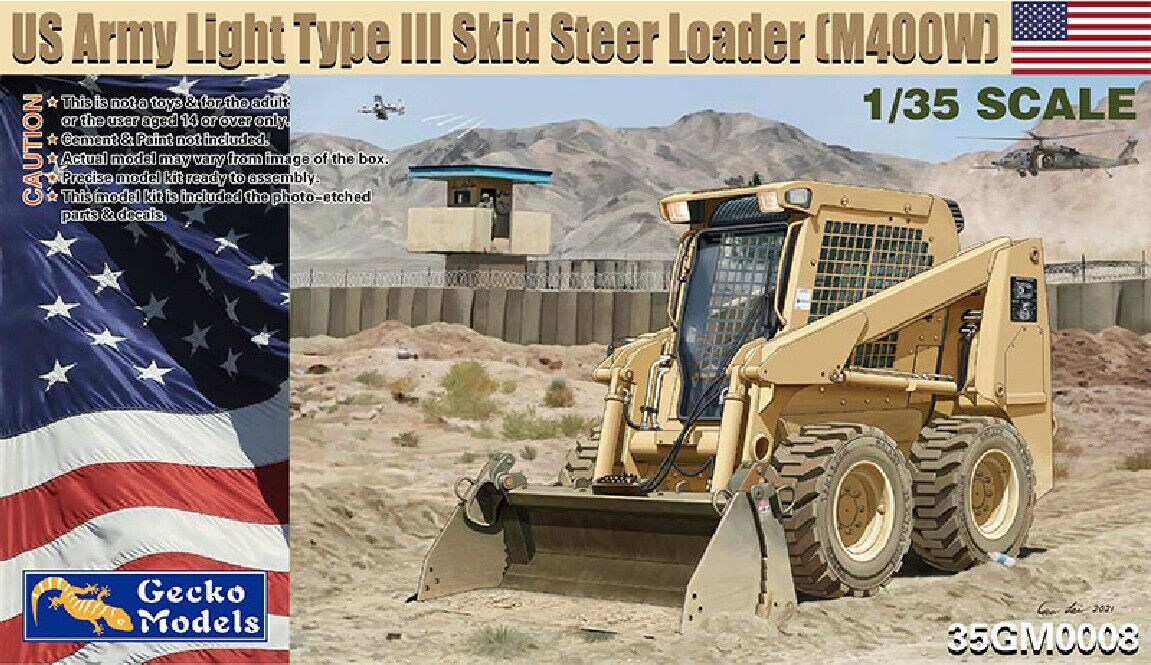 1/35 US Army Light Type III Skid Steer Loader Plastic Model Kit (GEC35GM0008)