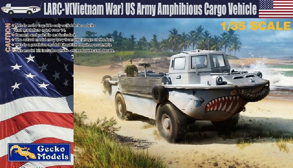 1/35 LARC-V (Vietnam War) US Army Amphibious Cargo Vehicle Plastic Model Kit (GEC35GM0038)