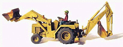 HO Unpainted Metal 310A Backhoe Construction Equipment Kit with Operator Figure (GHQ61010)