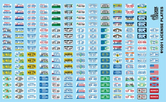 1/24-1/25 License Plates (GOF11001)