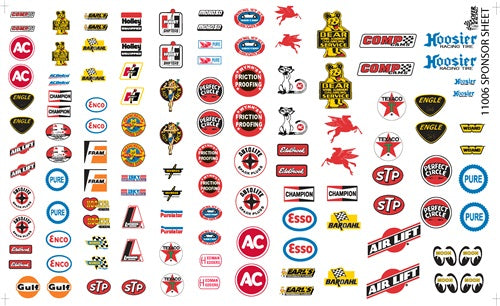 1/24-1/25 Manufacturer Sponsor Logos #1 (GOF11006)