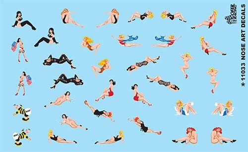 1/24-1/25 Nose Art Model Graphics (GOF11033)