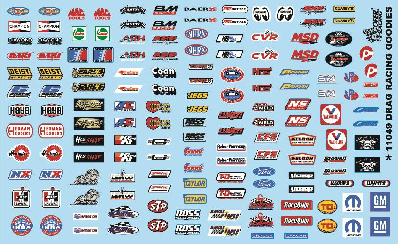 1/24-1/25 Drag Racing Goodies (Logos) (GOF11049)