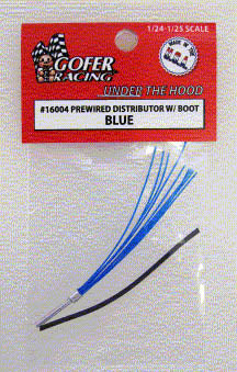 1/24 or 1/25 Blue Prewired Distributor with Aluminum Plug Boot (GOF16004)