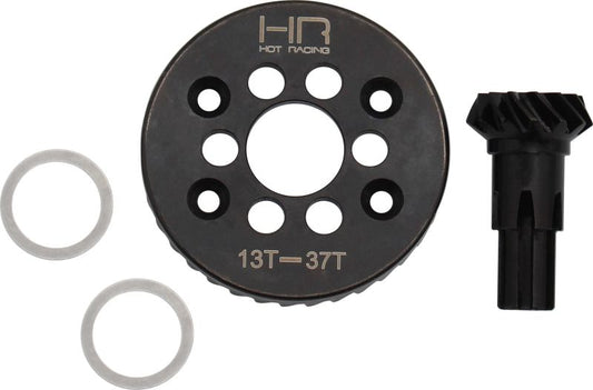 Light Weight Steel Helical Differential Ring/Pinion: Arrma BLX, 3S, 4S (HRAATF9337L)