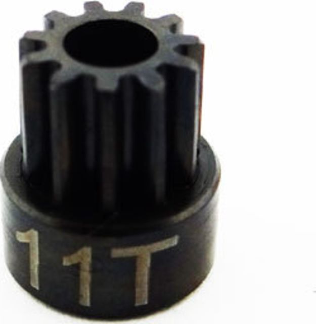 11T 0.5 Mod Hardened Steel Pinion Gear, 1/8" Bore (HRACSG11M05)