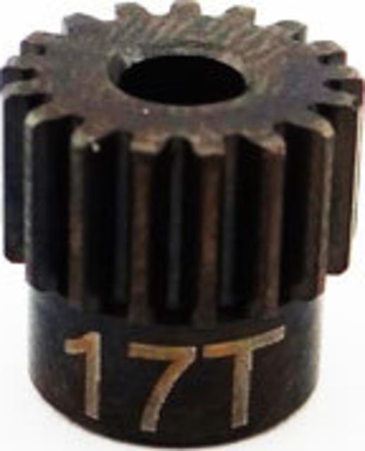 17T 0.5 Mod Hardened Steel Pinion Gear 1/8" Bore (HRACSG17M05)
