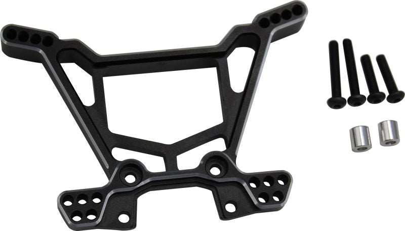 Aluminum Rear Shock Tower: Traxxas Rustler 4x4 (HRARUF3001)