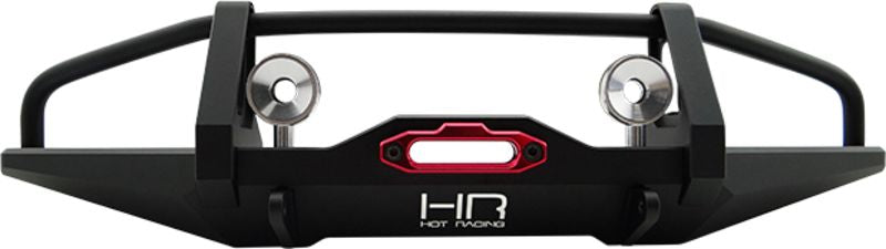 Aluminum Front Bumper with Winch Mount, Light Buckets: Fairlead (HRASCXT03WM01)