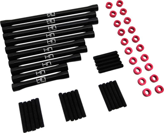 Aluminum Pro-Link Set for 12.3" Wheelbase: Axial SCX10II (HRASCXT313PL01)