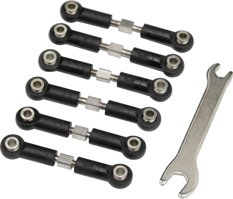 Stainless Steel Turnbuckle Kit: Traxxas 4-Tec 2.0, 3.0 (HRATRF160)