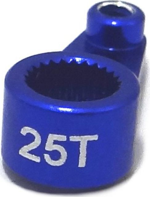 Aluminum Servo Horn, 25T: 1/16 Traxxas (Stock) (HRAVXS25SH06)