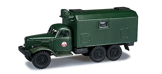HO Zil Box-Body Soviet Army Truck, Assembled, Green (HRP744386)