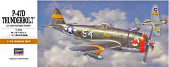 1/72 P-47D Thunderbolt Plastic Model Kit (HSG00138)