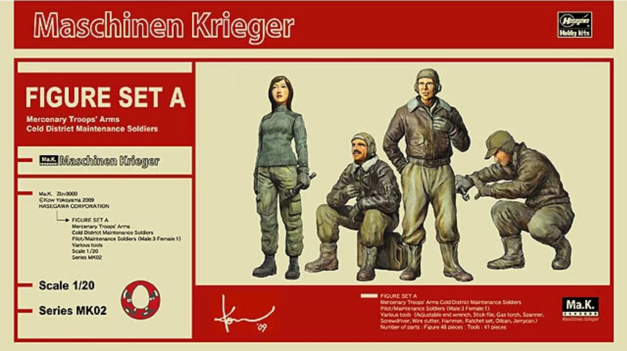 1/20 Maschinen Krieger Figure Set A (Mercenary Troops' Arms Cold District) Plastic Model Kit (HSG64002)