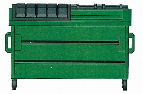 HO Trash/Recycling Dumpster Kit, Green (3) (HTD8002)