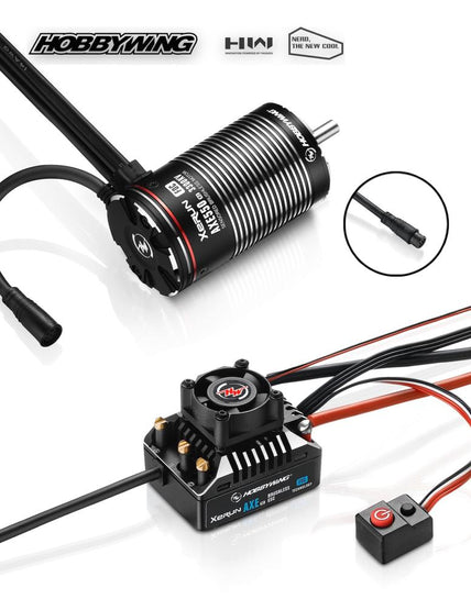 XERUN AXE550 R2-FOC Brushless System Combo with 3300kV Motor (HWI38020314)
