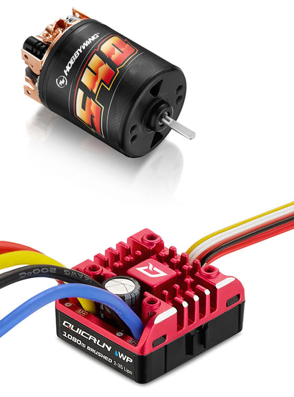 QUICRUN 1080 G2 ESC with Brushed 540, 30T Motor Combo (HWI38020349)