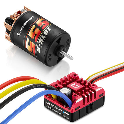 QUICRUN 1080 G2 ESC with Brushed 555, 13T Motor Combo (HWI38020352)