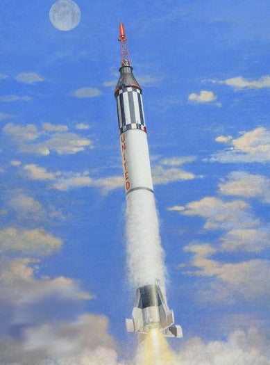 1/72 Mercury Spacecraft with Redstone Booster Plastic Model Kit (HZM2004)