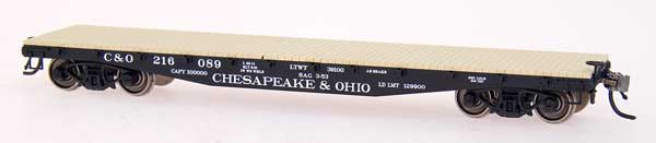 HO 42' Fish Belly Side Sill Flat Cars, Chesapeake & Ohio (C&O) (IMR32304)
